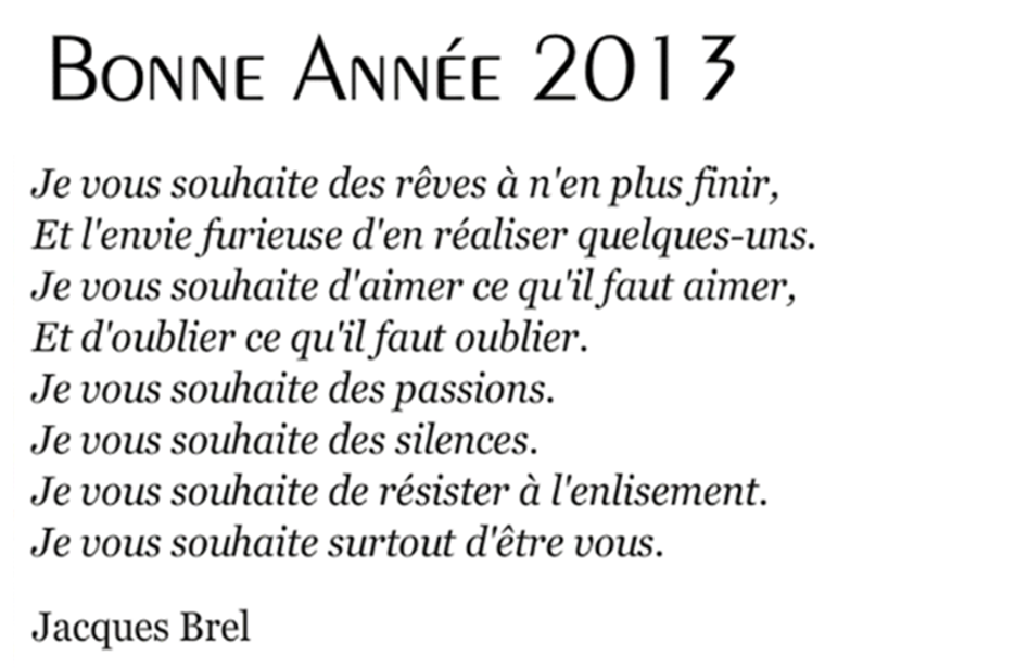 2013 Ella Bonne Année